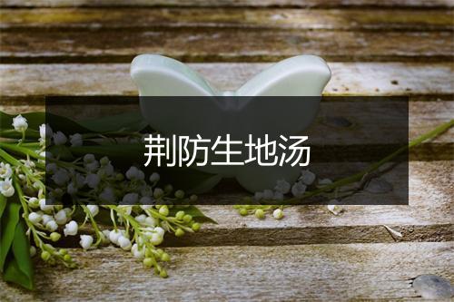 荆防生地汤