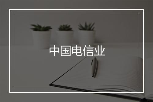 中国电信业