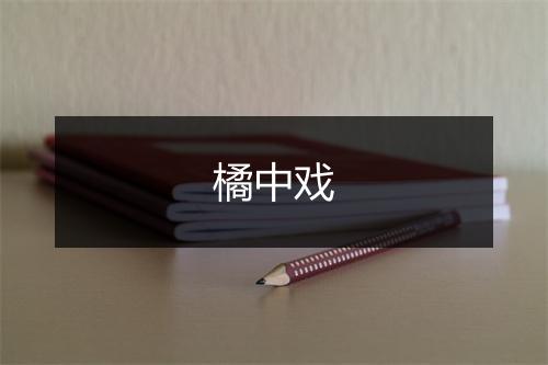 橘中戏