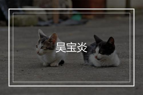 吴宝炎