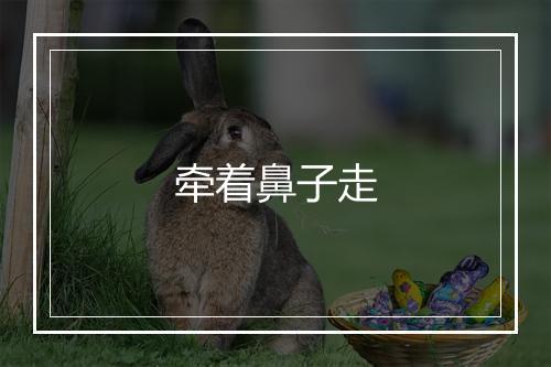 牵着鼻子走