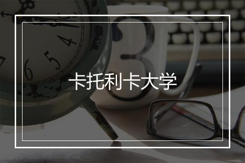 卡托利卡大学