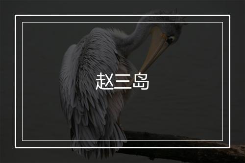 赵三岛