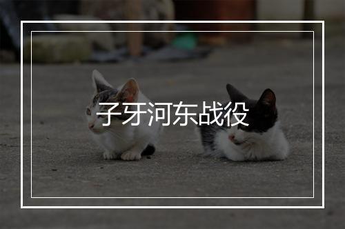 子牙河东战役