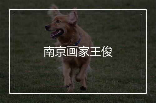 南京画家王俊