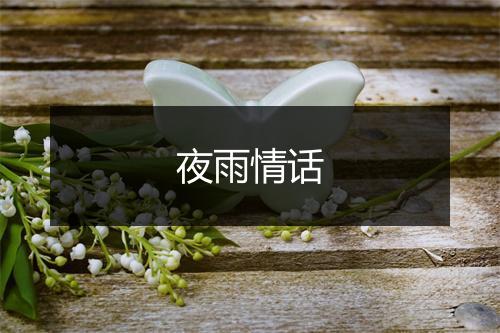 夜雨情话