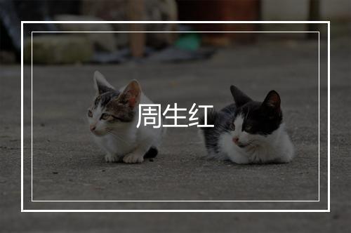 周生红