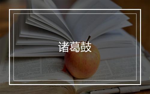 诸葛鼓