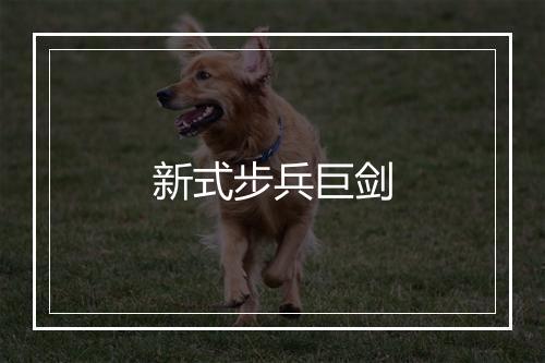 新式步兵巨剑