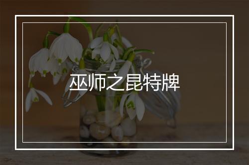 巫师之昆特牌