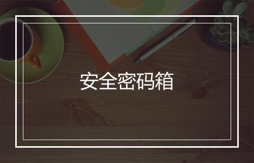 安全密码箱