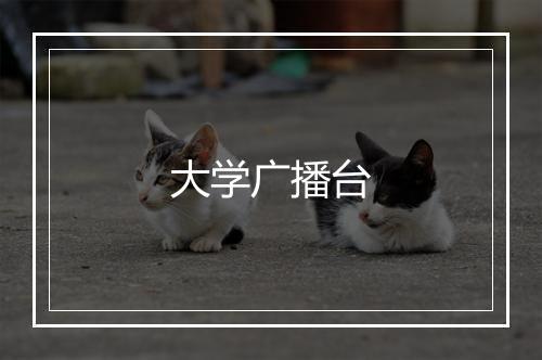 大学广播台