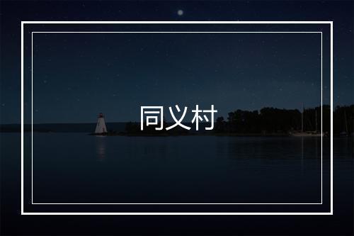 同义村