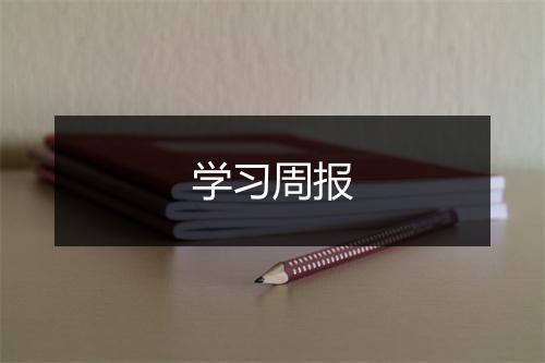 学习周报