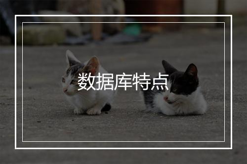 数据库特点