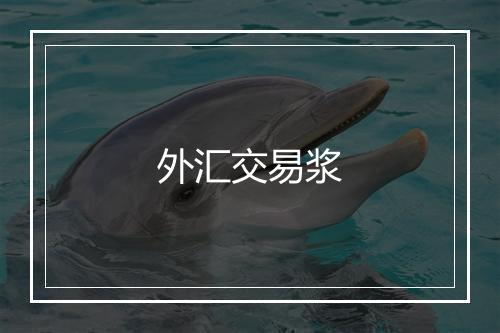 外汇交易浆