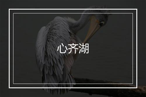 心齐湖