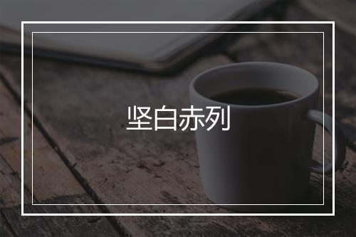 坚白赤列