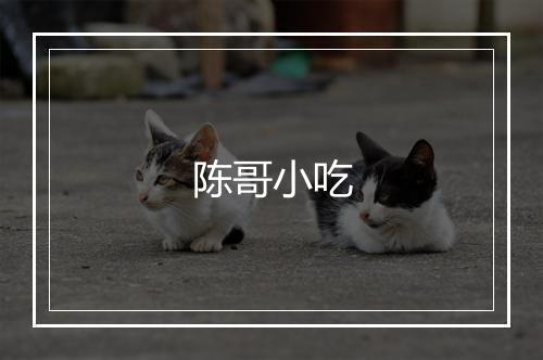 陈哥小吃