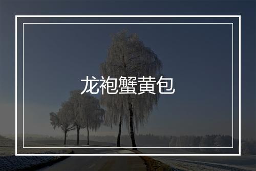 龙袍蟹黄包