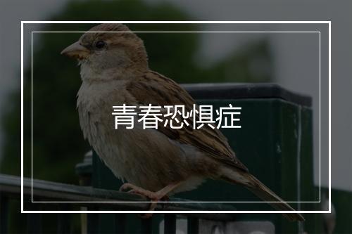 青春恐惧症