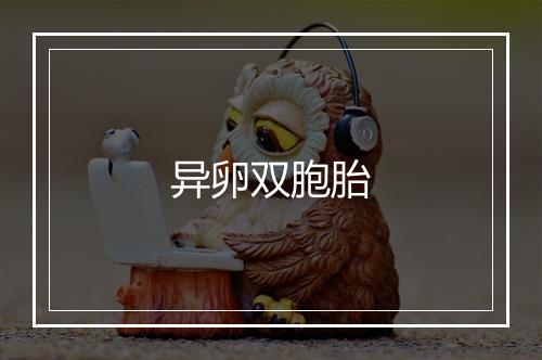 异卵双胞胎