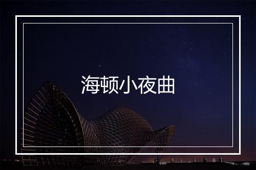 海顿小夜曲