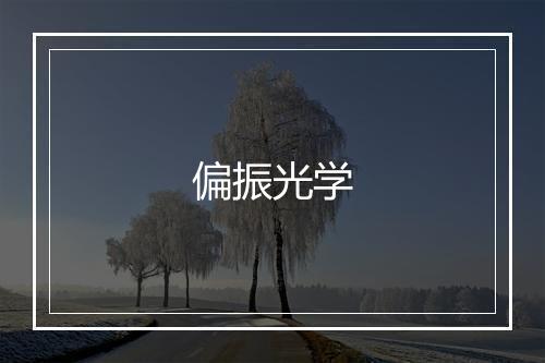 偏振光学