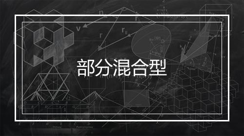 部分混合型