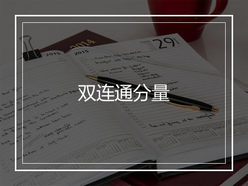 双连通分量