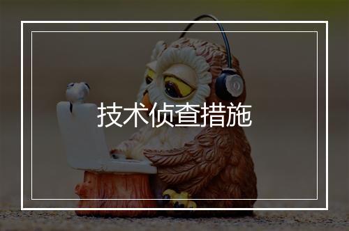 技术侦查措施