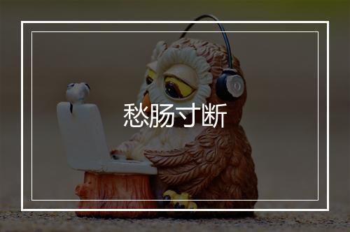 愁肠寸断