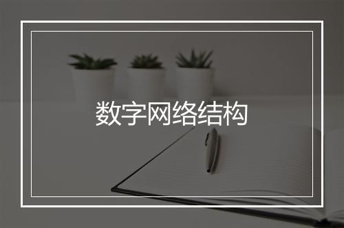 数字网络结构