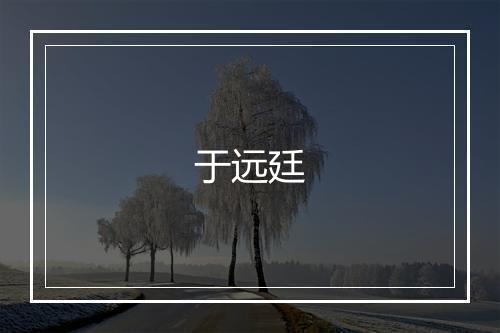 于远廷