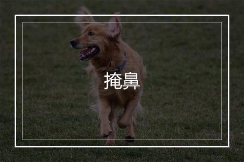 掩鼻