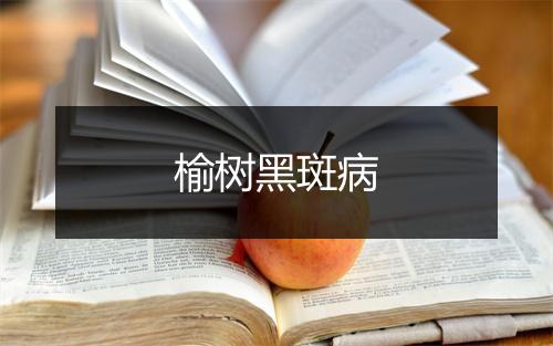 榆树黑斑病