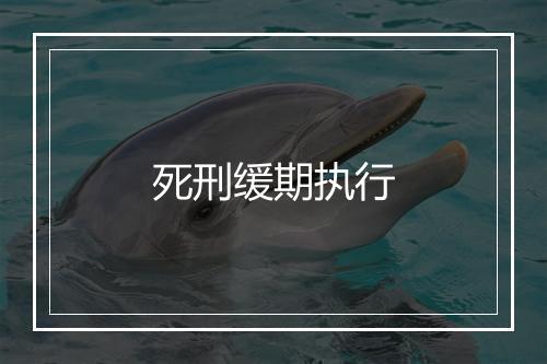 死刑缓期执行