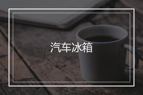 汽车冰箱