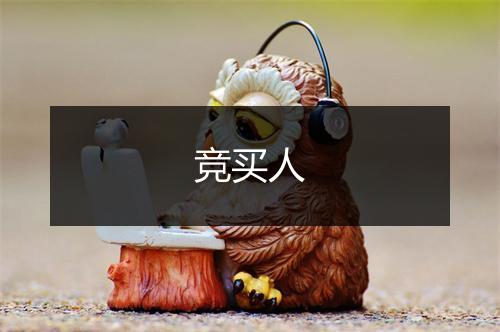 竞买人