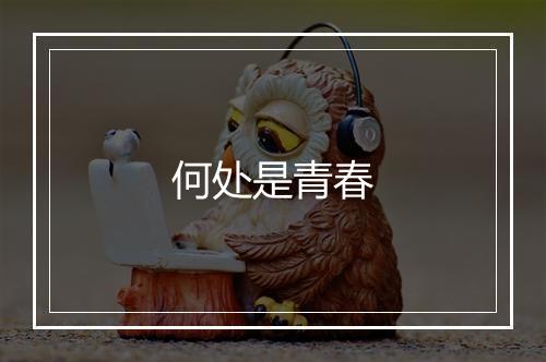 何处是青春