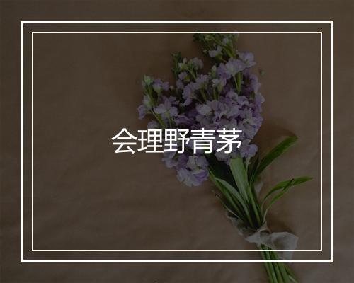 会理野青茅