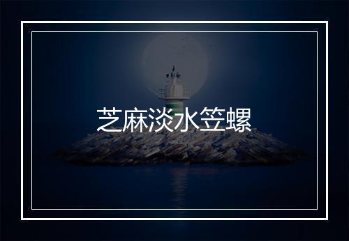 芝麻淡水笠螺