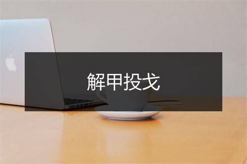 解甲投戈