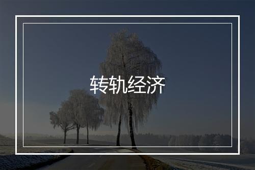 转轨经济