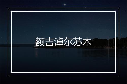 额吉淖尔苏木