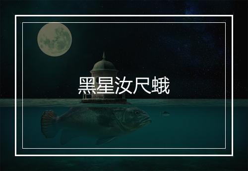 黑星汝尺蛾