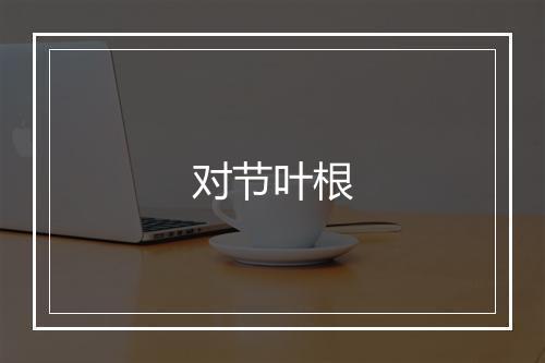 对节叶根