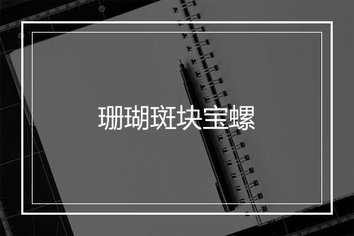 珊瑚斑块宝螺